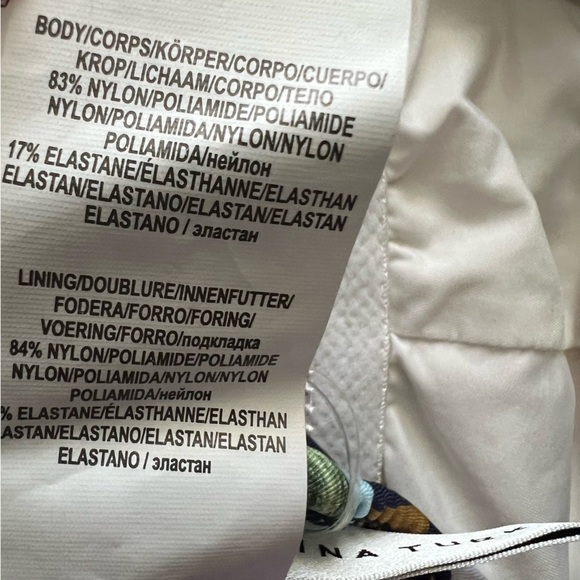 Trina Turk Key West Botanical Hankerchief Scarf Tankini Top & Shirred Bottom 6 - Picture 13 of 16